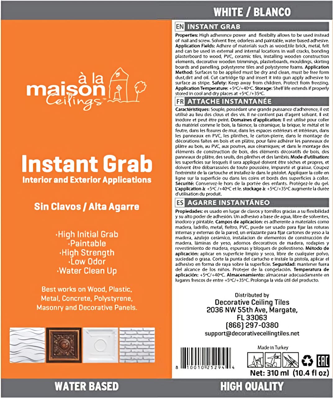 Instant Grab Construction Adhesive π§±π§