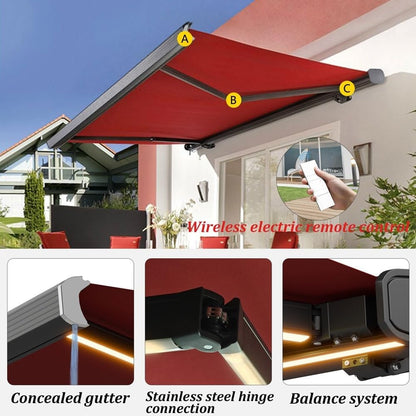 Electric Retractable Outdoor Sunshade 🌞🏡