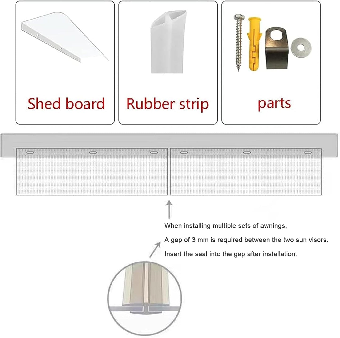 Transparent Waterproof Canopy Roll 🌧️🏡