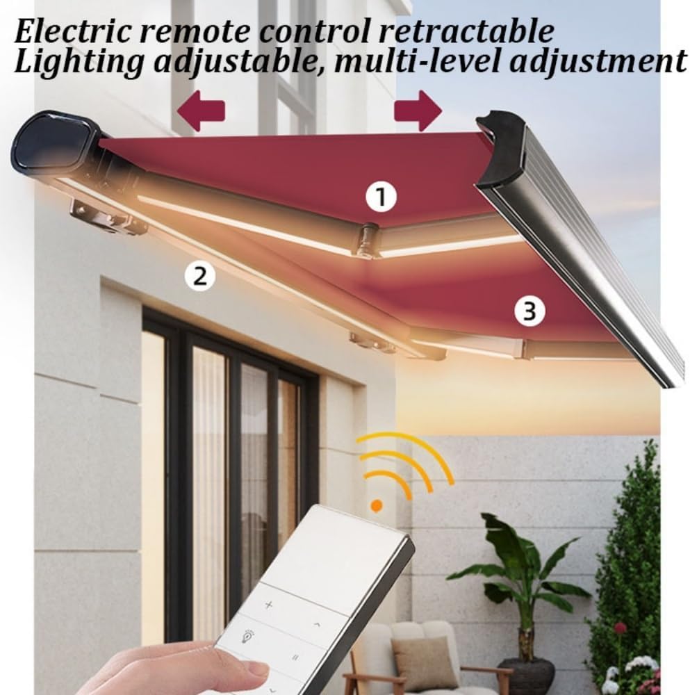 Electric Retractable Outdoor Sunshade 🌞🏡