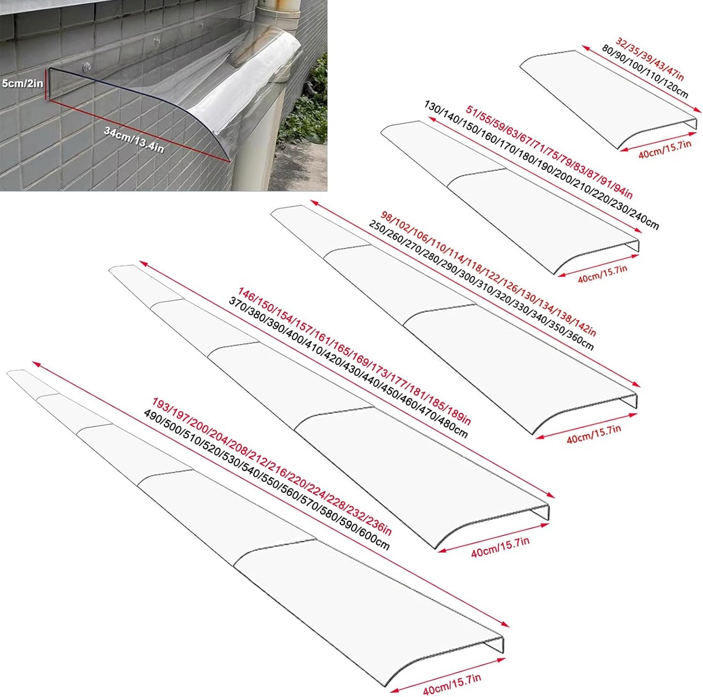 Transparent Waterproof Canopy Roll 🌧️🏡